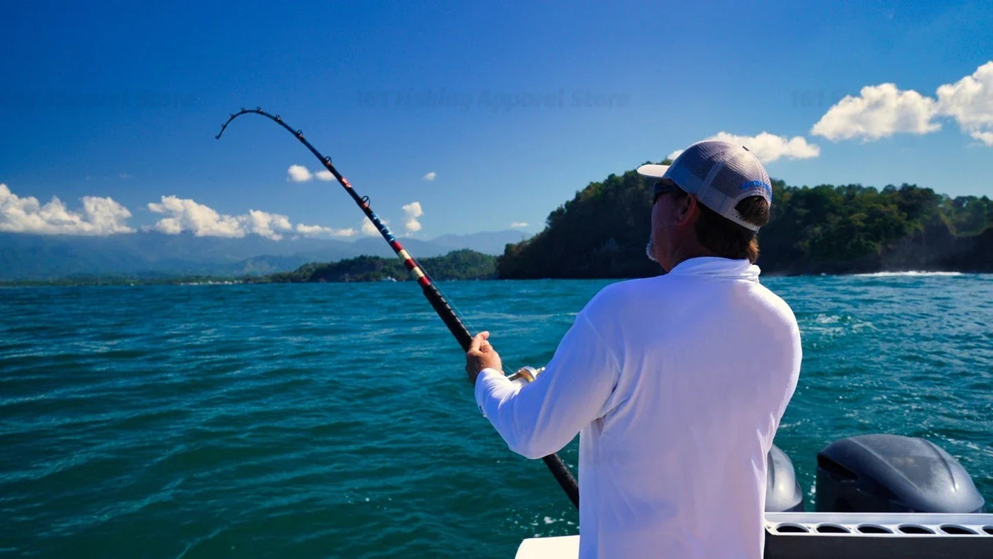 Offshore Black & Red UV Hood Fishing